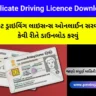 ડુપ્લિકેટ ડ્રાઇવિંગ લાઇસન્સ ડાઉનલોડ કરો (Duplicate driving licence online Gujarat)